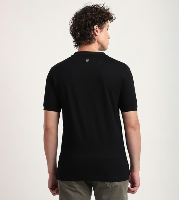 Beverly Hills Polo Club  Polo T-Shirts - Black Polo T-shirts