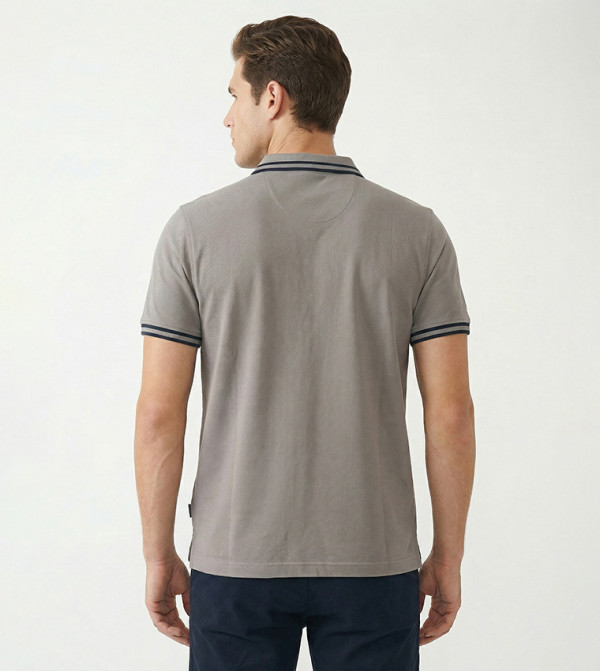 Beverly Hills Polo Club  Clothing - Light Brown Polo T-shirts