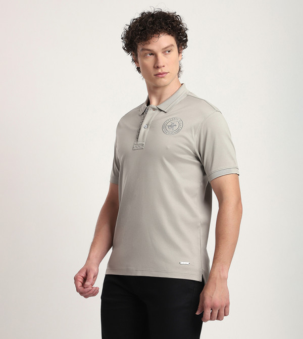 Beverly Hills Polo Club  Polo T-Shirts - Grey Polo T-shirts