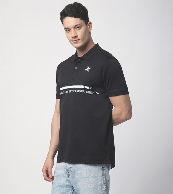 Beverly Hills Polo Club Beverly Hills Polo Club - Black Polo T-shirts