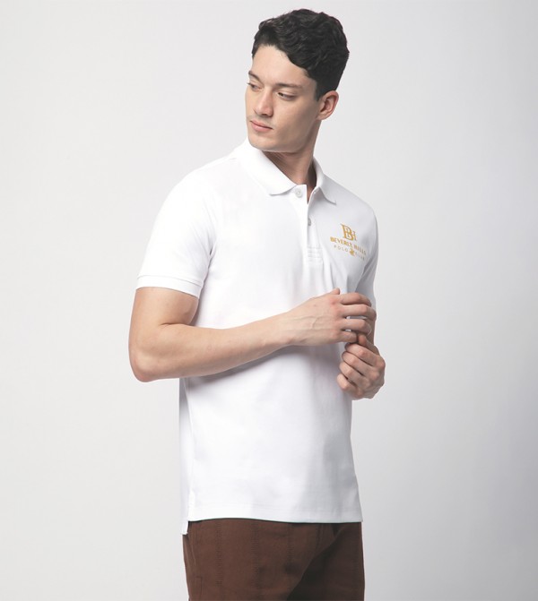 Beverly Hills Polo Club  Clothing - White Polo T-shirts
