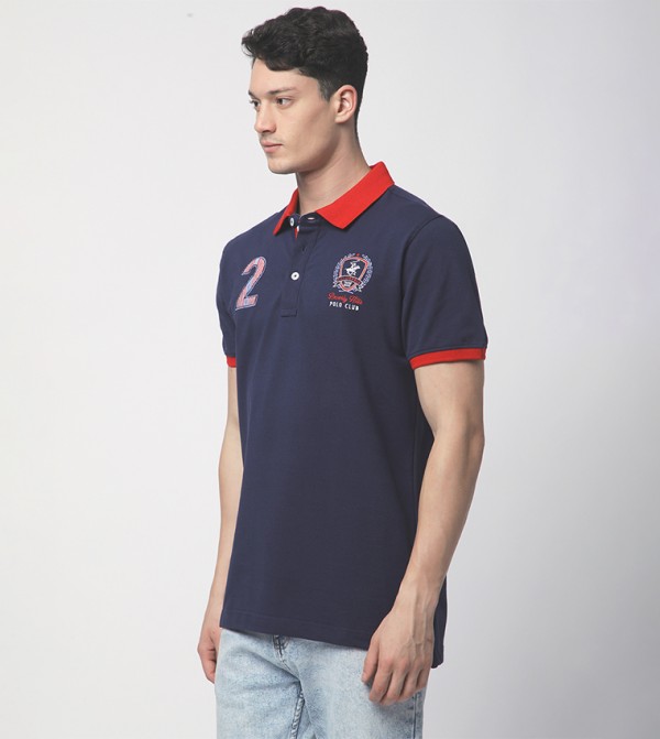 Beverly Hills Polo Club  Polo T-Shirts - Blue Polo T-shirts