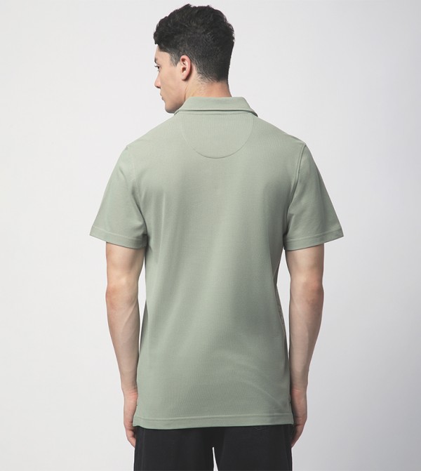 Beverly Hills Polo Club  Polo T-Shirts - Green Polo T-shirts