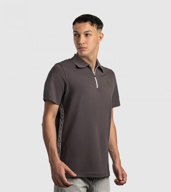Beverly Hills Polo Club  Polo T-Shirts - Brown Polo T-shirts