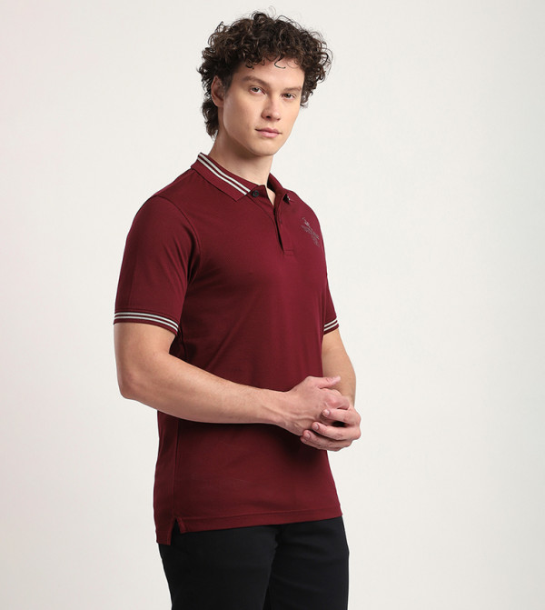 بيفرلي هيلز بولو كلوب ملابس - أحمر قمصان بولو