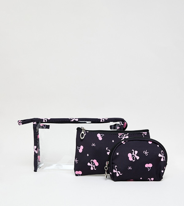 R&B  Cosmetic Bags - Black Cosmetic Organizers