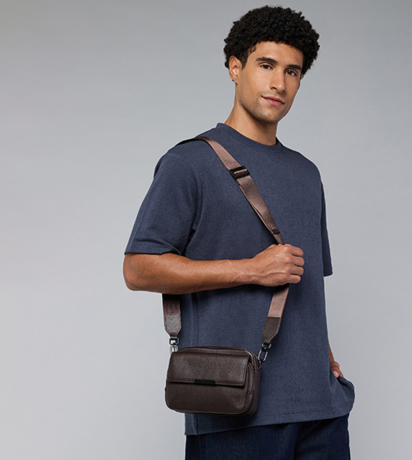 R&B  Bags - Dark Brown Cross Body & Sling Bags