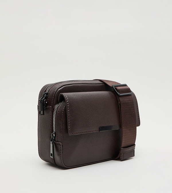 R&B  Bags - Dark Brown Cross Body & Sling Bags