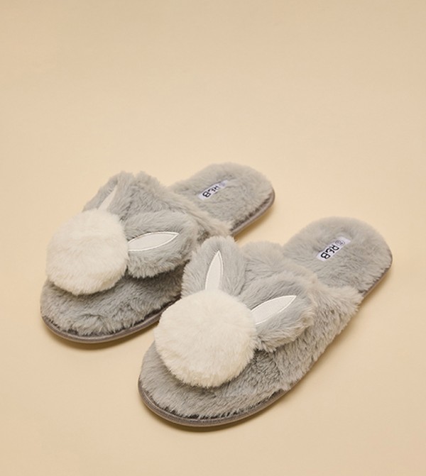 R&B  Shoes - Grey Bedroom Slippers