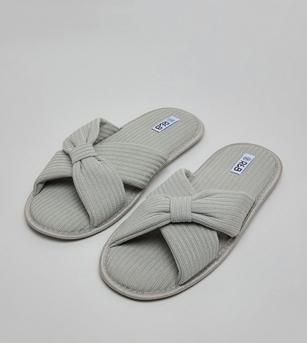 R&B  Shoes - Grey Bedroom Slippers