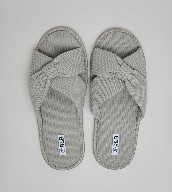 R&B  Shoes - Grey Bedroom Slippers