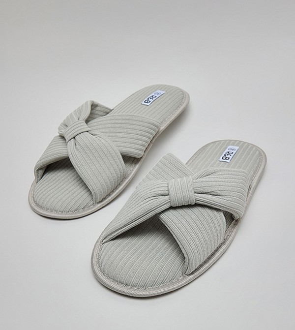 R&B  Shoes - Grey Bedroom Slippers