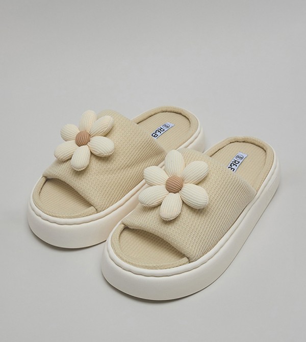 R&B  Shoes - Beige Bedroom Slippers