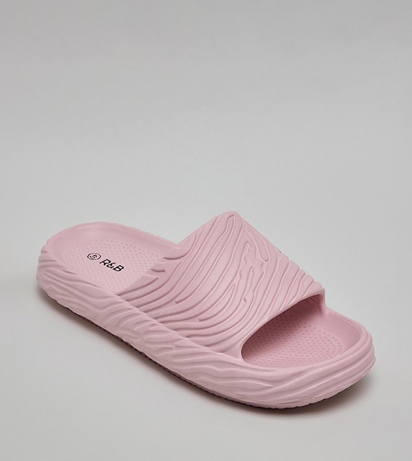 R&B  Shoes - Pink Slides