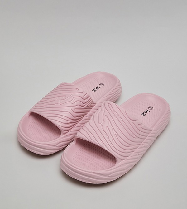 R&B  Shoes - Pink Slides