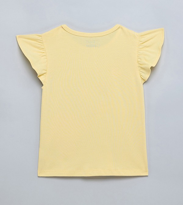 R&B  Topwear - Light Yellow T-shirts