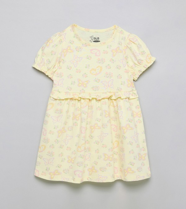 R&B Clothing - Yellow Casual Dress