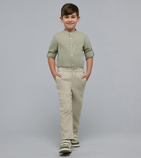 أر آند بي  السراويل - بني  السراويل