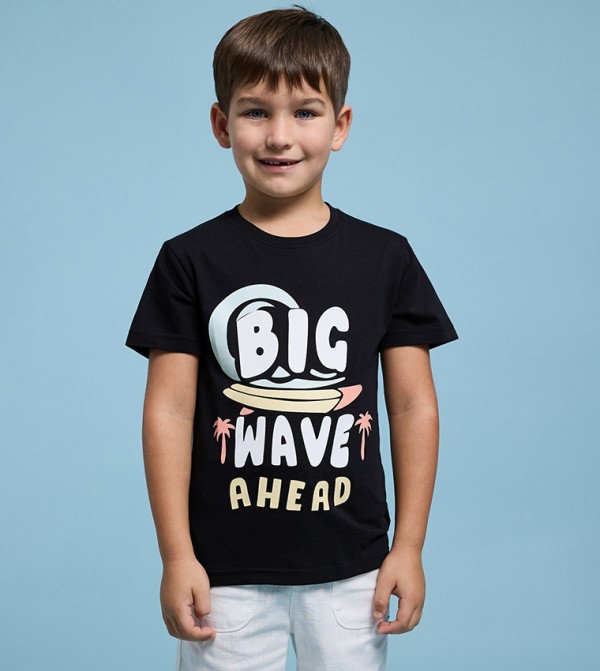 R&B  Topwear - Black T-shirts