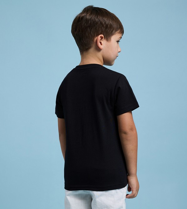 R&B  Topwear - Black T-shirts