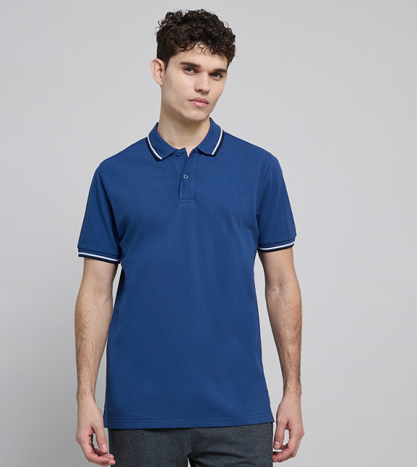 R&B  Clothing - Blue Polo T-shirts