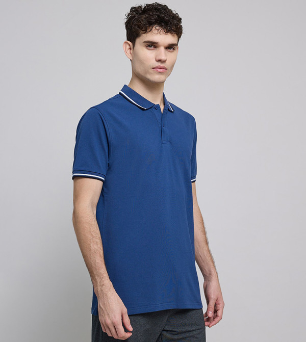 R&B  Clothing - Blue Polo T-shirts