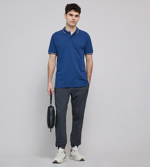 R&B  Clothing - Blue Polo T-shirts