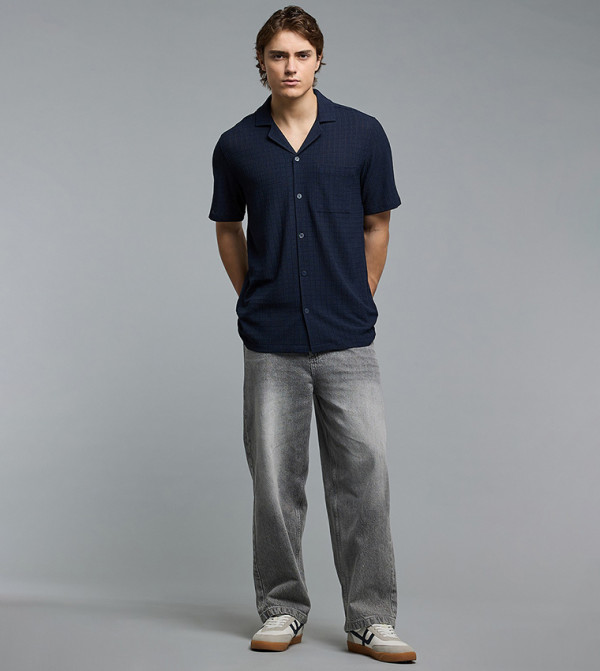 R&B  Short Sleeves - NAVY BLUE Short Sleeves