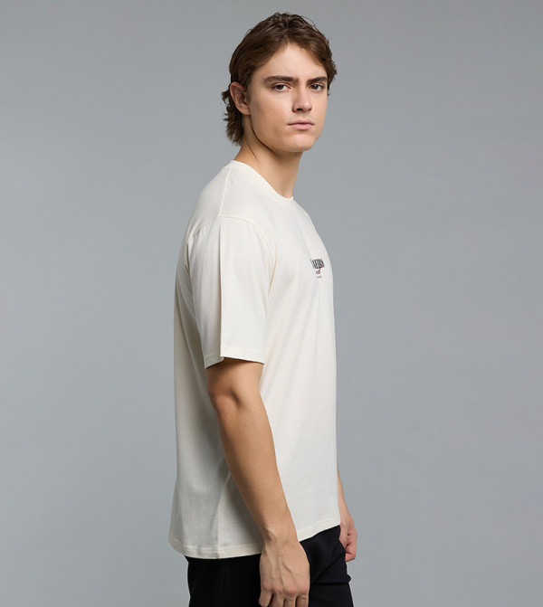 R&B Clothing - Cream T-Shirts & Vests