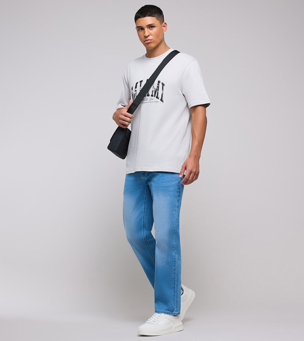أر آند بي أر آند بي - أزرق Straight Jeans