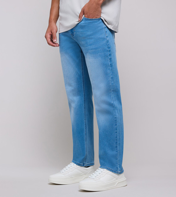 أر آند بي أر آند بي - أزرق Straight Jeans