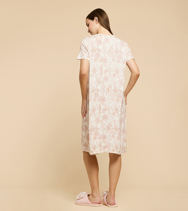 أر آند بي  ملابس ليلية وقمصان نوم  - بيج Night Dress & Gowns