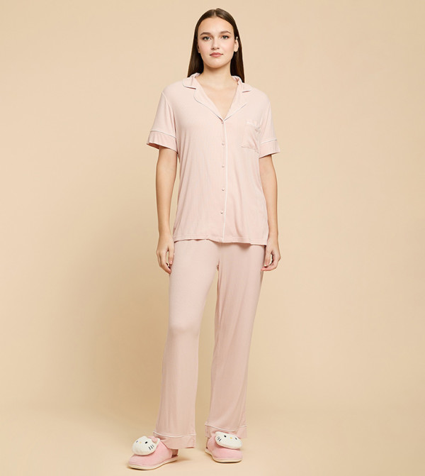 R&B  Sleepwears & Loungewears - Pink Pyjama Set