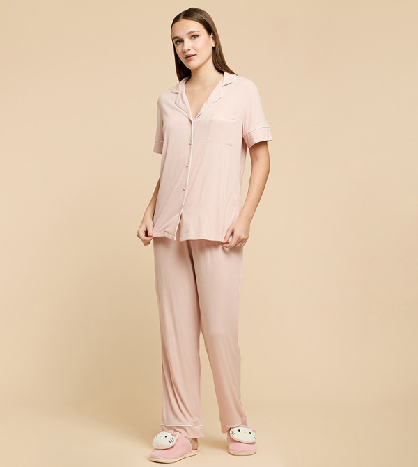 R&B  Sleepwears & Loungewears - Pink Pyjama Set