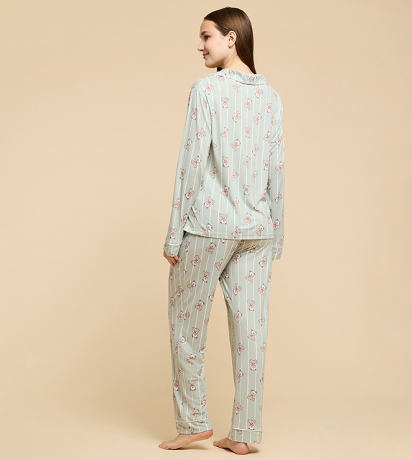 R&B Sleepwears & Loungewears - Green Pyjama Set