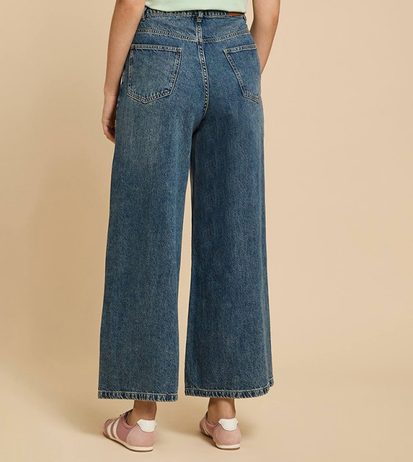 R&B  Wide Leg Jeans - Blue Wide Leg Jeans