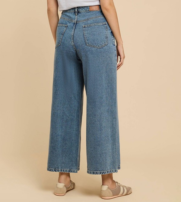 R&B  Wide Leg Jeans - Blue Wide Leg Jeans