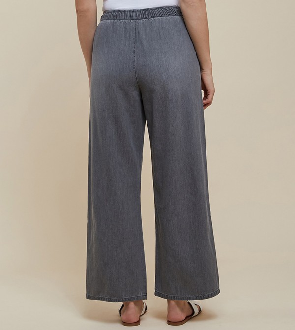 R&B  Wide Leg Jeans - Grey Wide Leg Jeans