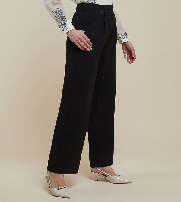 R&B R&B - Black Casual Pants