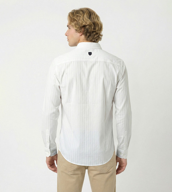 Beverly Hills Polo Club Shirts - White Long Sleeves