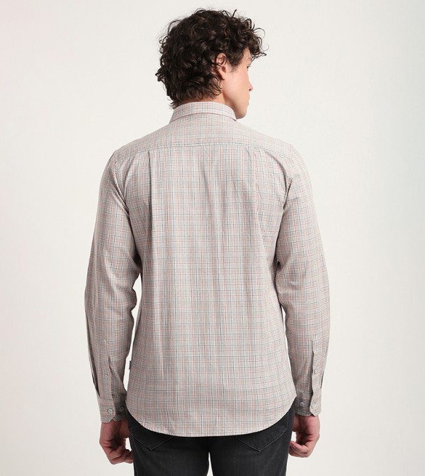 Beverly Hills Polo Club  Casual Shirts - Grey Long Sleeves