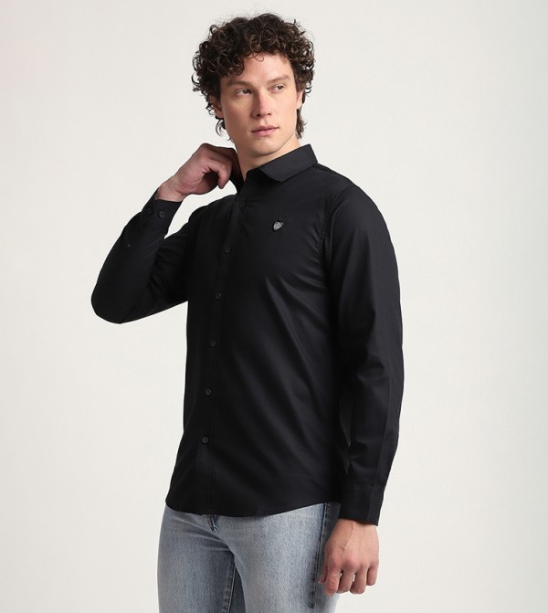 Beverly Hills Polo Club  Shirts - Black Long Sleeves