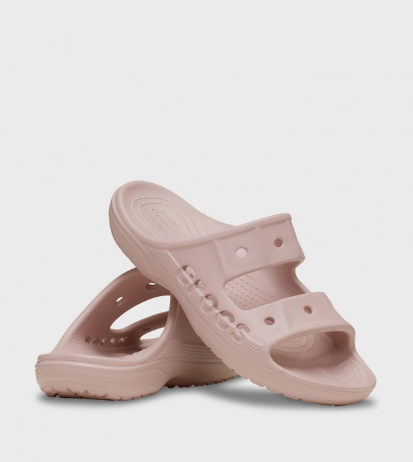 Crocs  Flat Sandals - Pink Flat Sandals