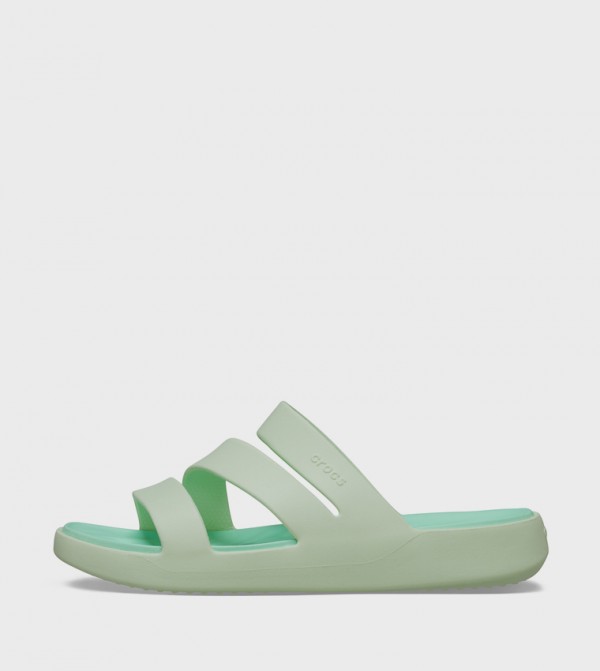 Crocs Crocs - Green Flat Sandals