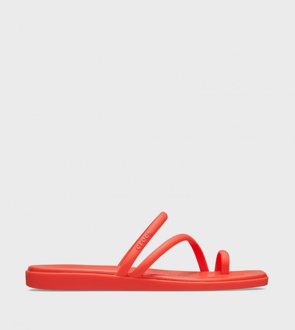 Crocs  Flat Sandals - Red Flat Sandals