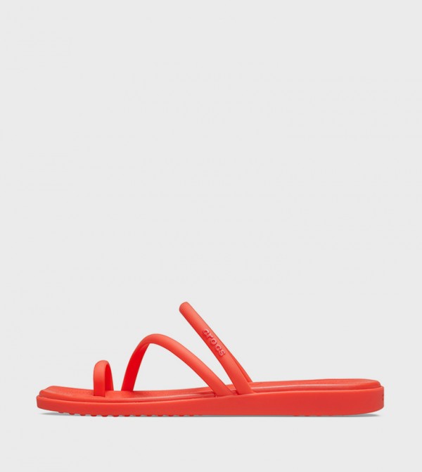 Crocs  Flat Sandals - Red Flat Sandals