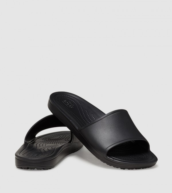 Crocs  Slides - Black Slides