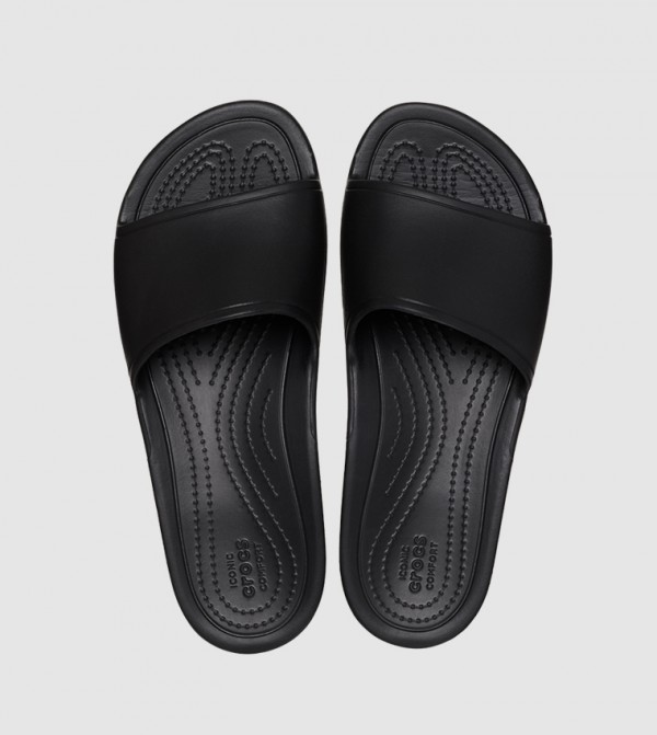 Crocs  Slides - Black Slides