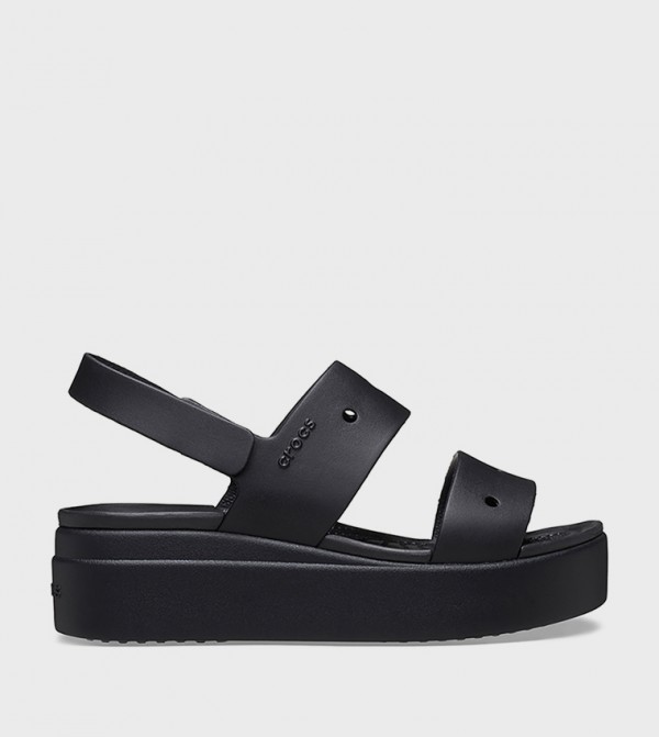 كروكس الصنادل المسطحة - أسود Flat Sandals