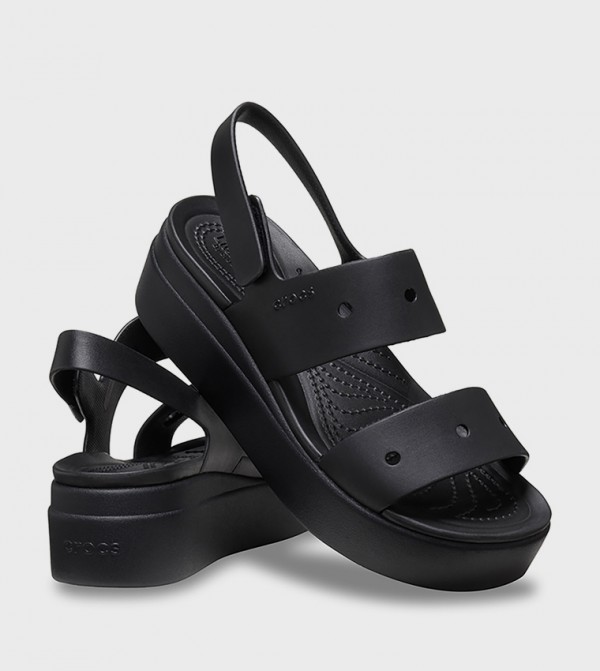 كروكس الصنادل المسطحة - أسود Flat Sandals